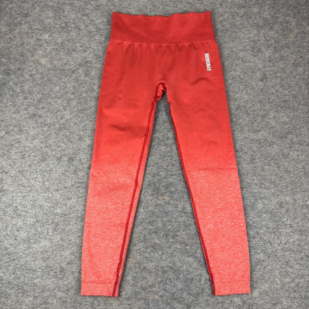 Gymshark Adapt Ombre Seamless Leggings 24" Red Womens‎ Medium M